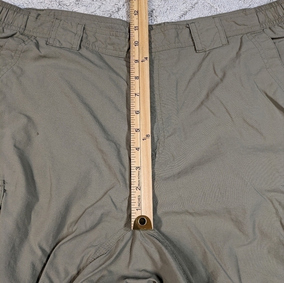Columbia Pants Men's Large Gray Green Titanium Convertible Cargo Omni Dry Nylon - Picture 7 of 10